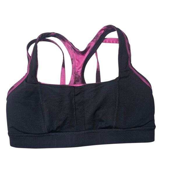 Lululemon Splendour Bra Blooming Pixie Raspberry + Black Size 6 - Picture 7 of 10